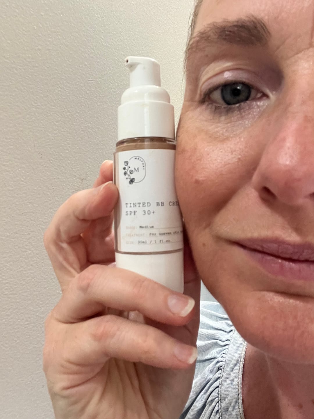 Customer photo review of Tinted BB Cream SPF 30