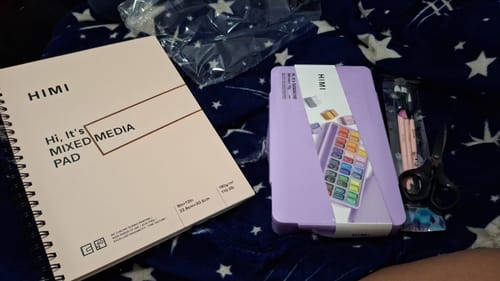 Customer photo review of Himi - Croquera Mixed Media Pad 40 hojas 180 g/m2 22,9 x 30,5 cm