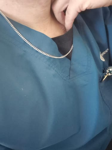 Reseña con foto de un cliente sobre Cadena Miami Cuban 3mm