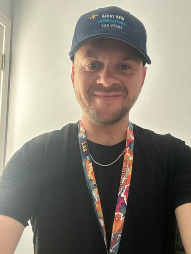 Customer photo review of Airport Lanyard | LAS - Las Vegas