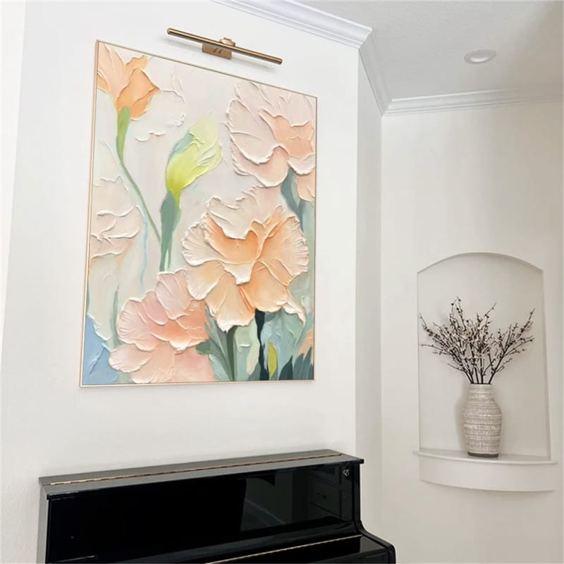 Customer photo review of Colorful Flower Textured Painting Canvas #FP043