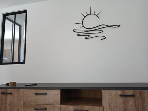 Customer photo review of Décoration Murale en Métal - Soleil (v03)