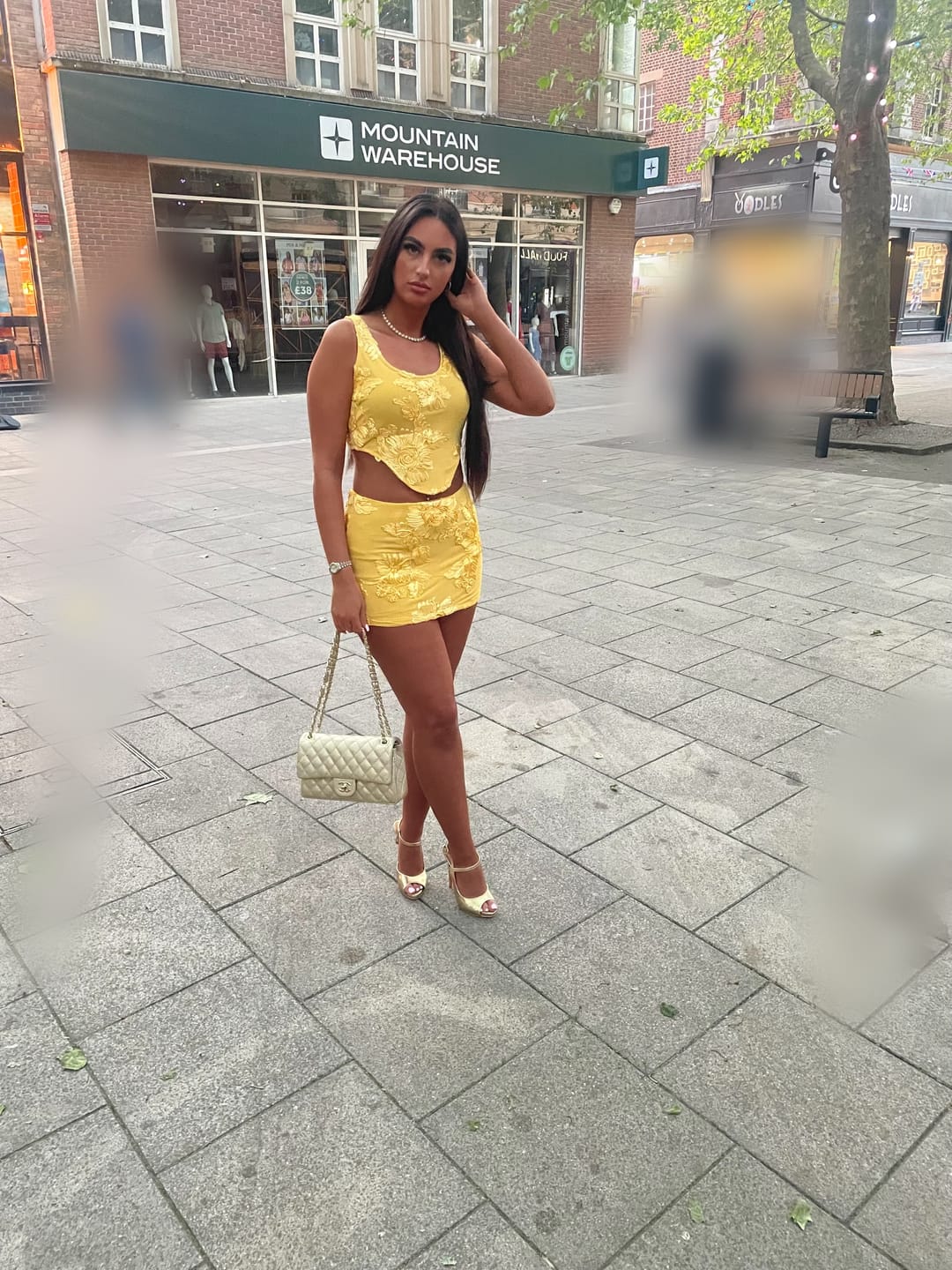 Customer photo review of LACEY Yellow Floral  Two Piece Set  Next Day Delivery available