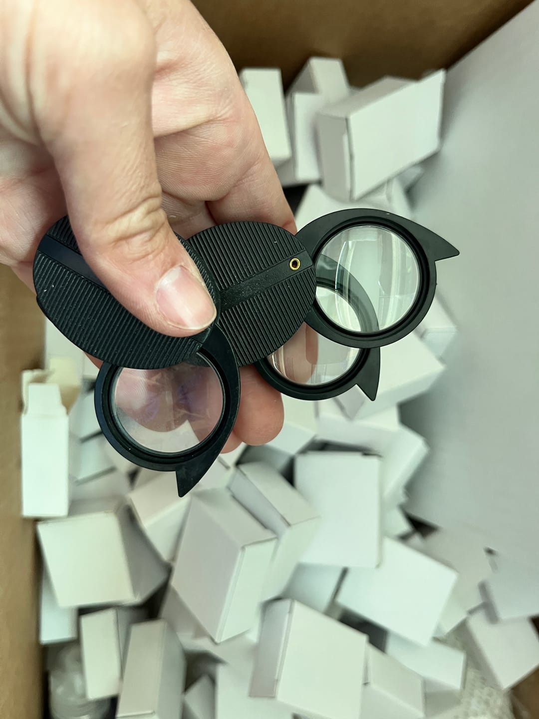 Customer photo review of Magnifier, Single Loupe, 5x Magnification, 27 mm Lens, Pack of 10