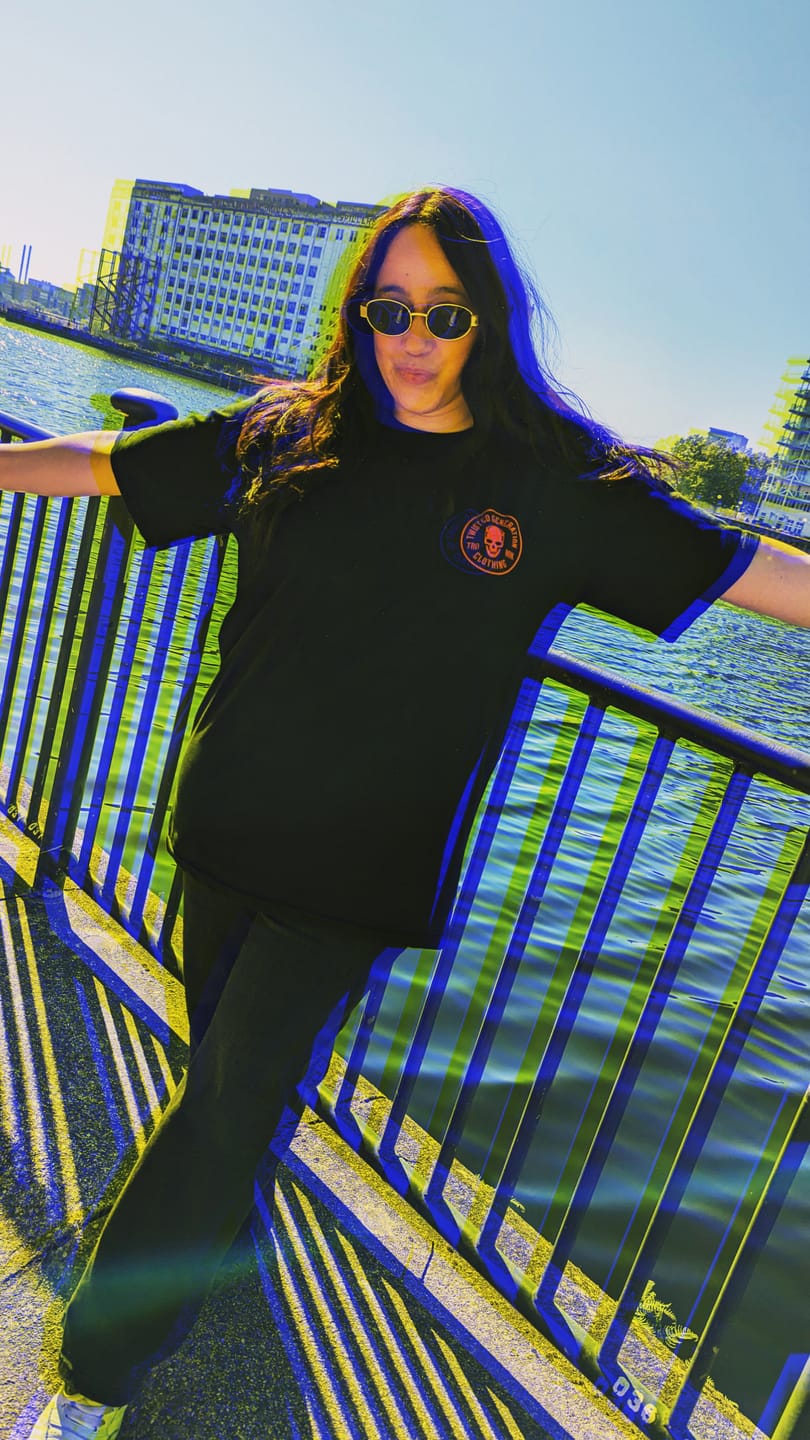 Customer photo review of Red Skull Oversized T-shirt