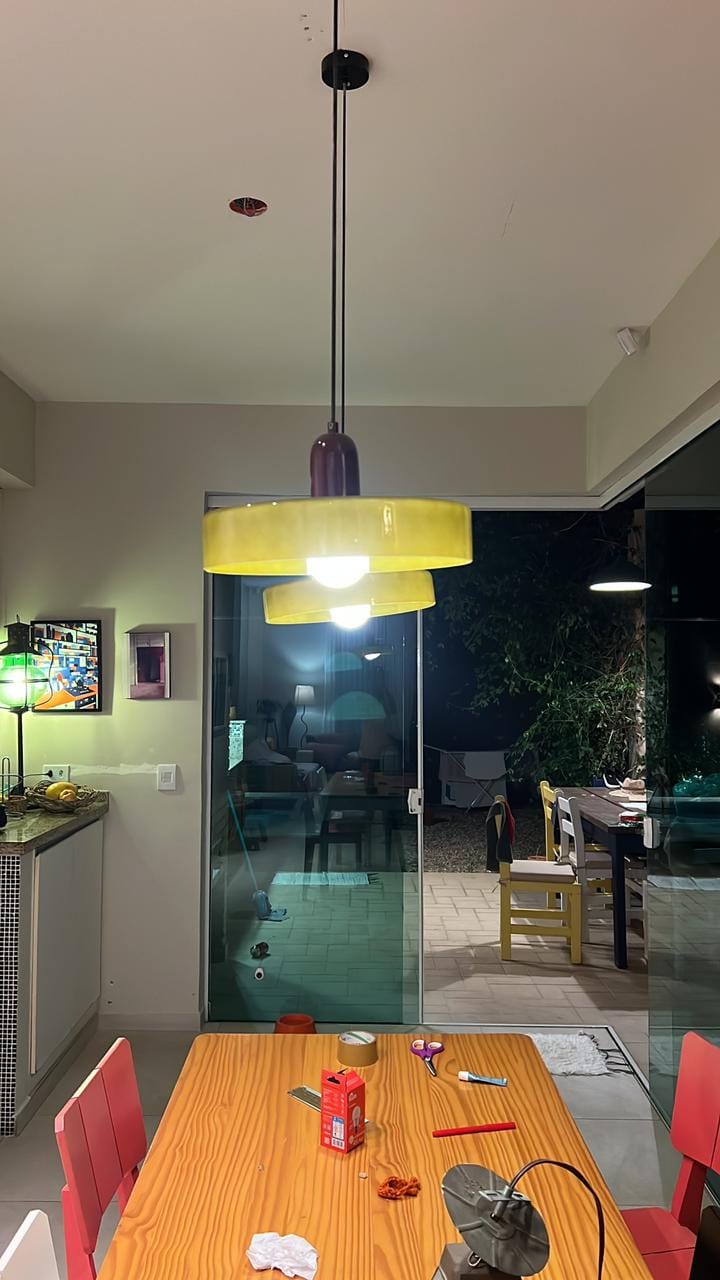 Customer photo review of Luminária Pendente Moderna Nórdica