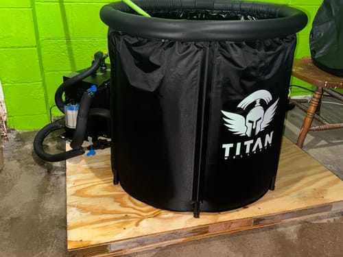 Customer photo review of Bravo Cold Plunge Tub + Chiller Bundle