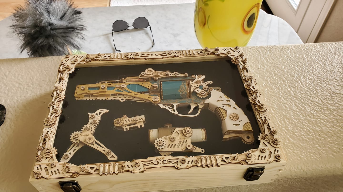 Customer photo review of Rokrgeek Revolver 3D Wooden Puzzle