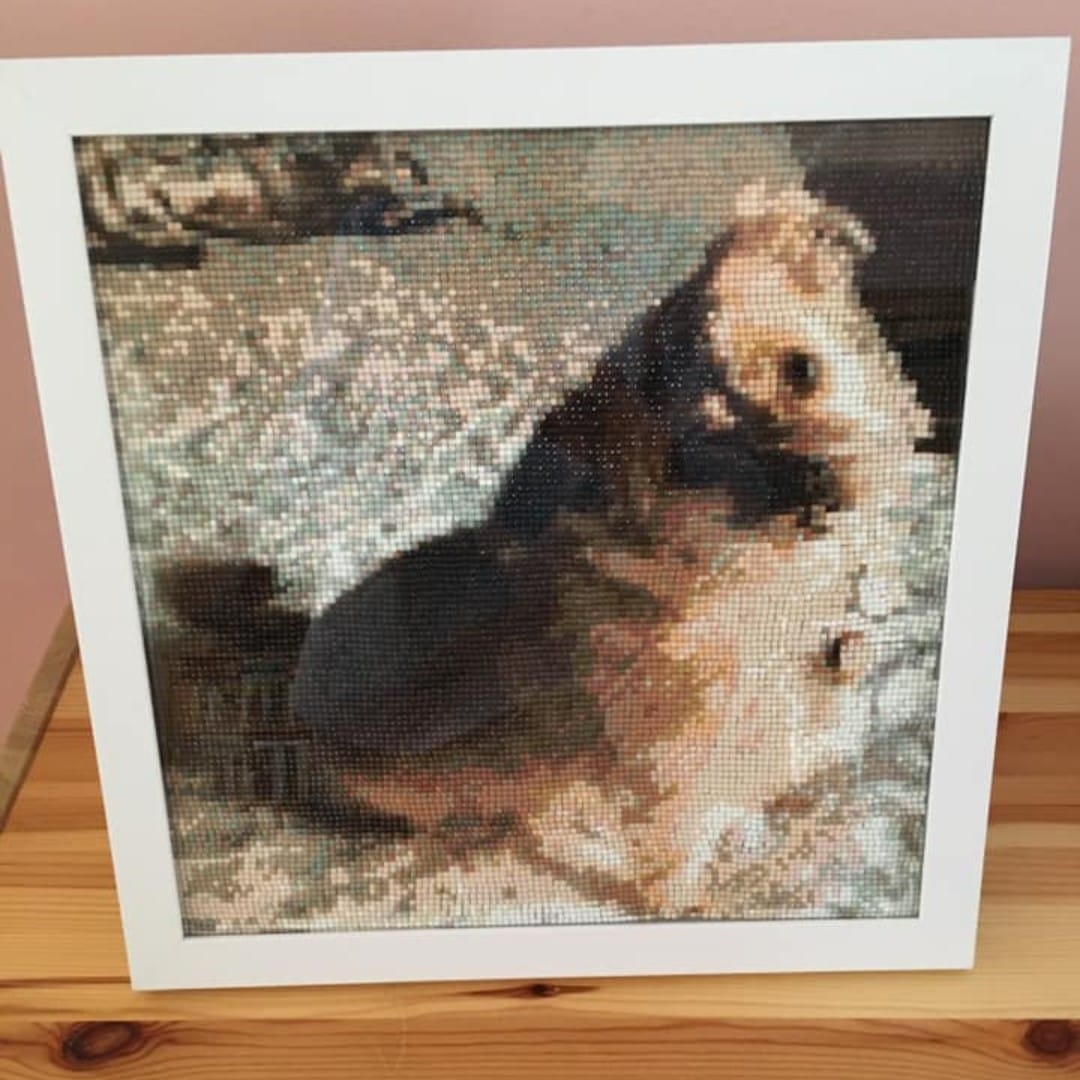 Customer photo review of DIAMOND PAINTING MED DIT EGET FOTO