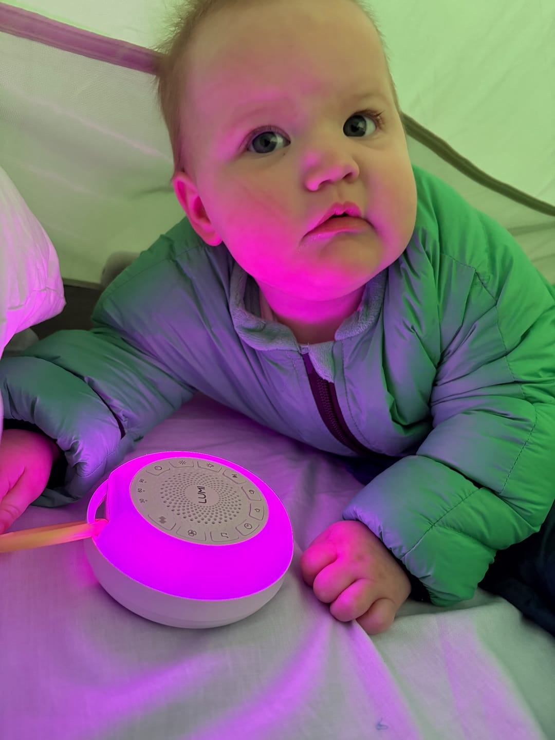 Customer photo review of Little Mo Baby Sleeping Bag (6-18 months)