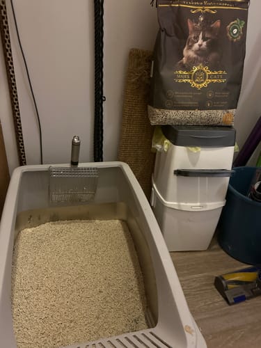 Customer photo review of Naturreines Katzenstreu - Angebot