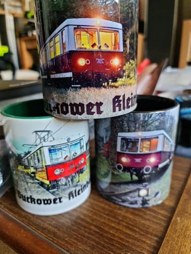 Customer photo review of TassenExpress - Becher Keramik Tasse mit Logo bedruckt 325ml Firmenlogo