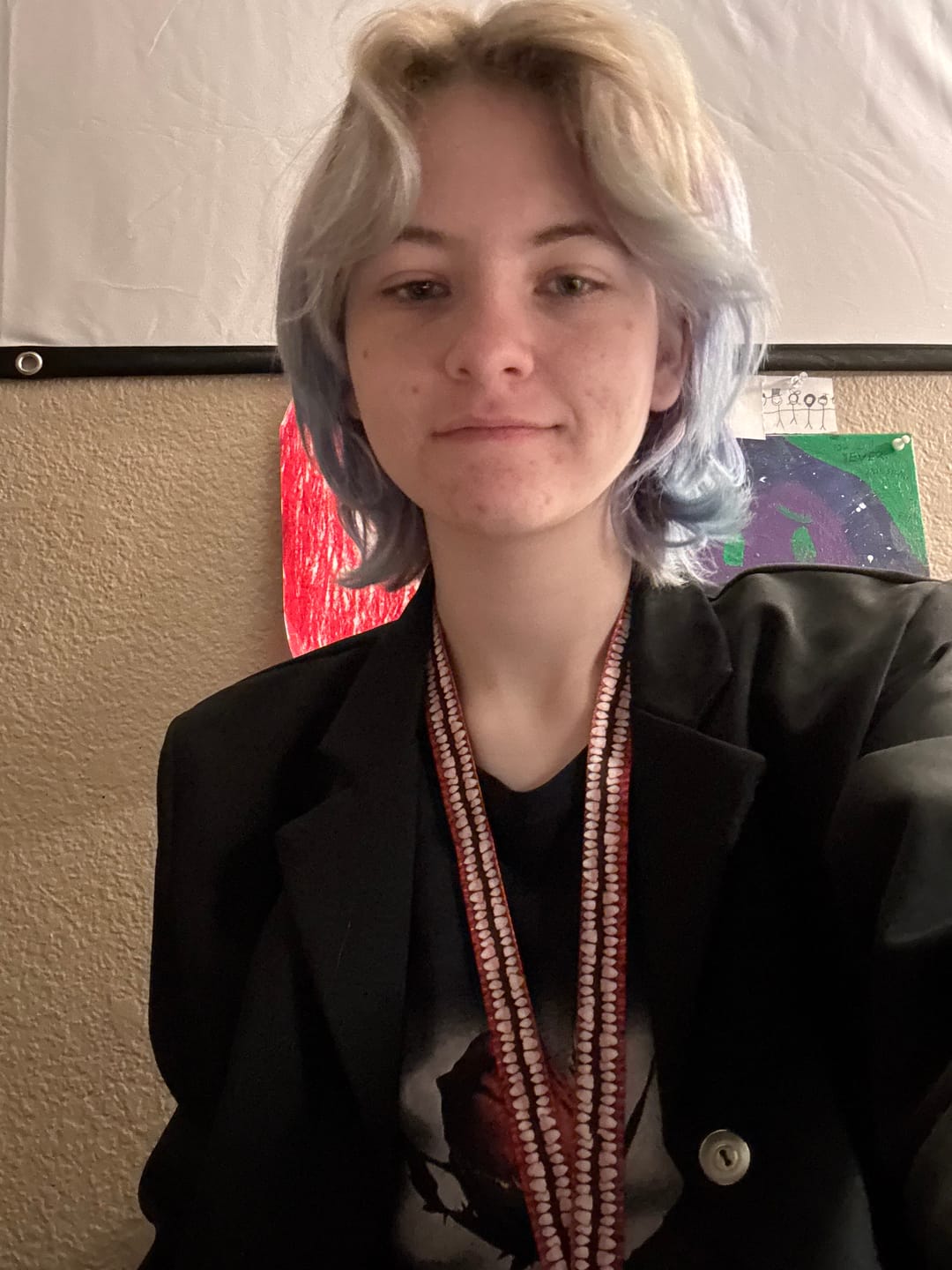 Customer photo review of Creepy Teeth Lanyard!