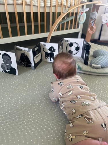 Customer photo review of Little Wonder High Contrast Baby Gift Set