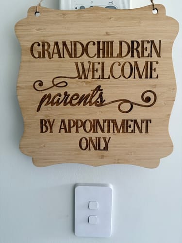 Customer photo review of Grandchildren Welcome Parents By Appointment