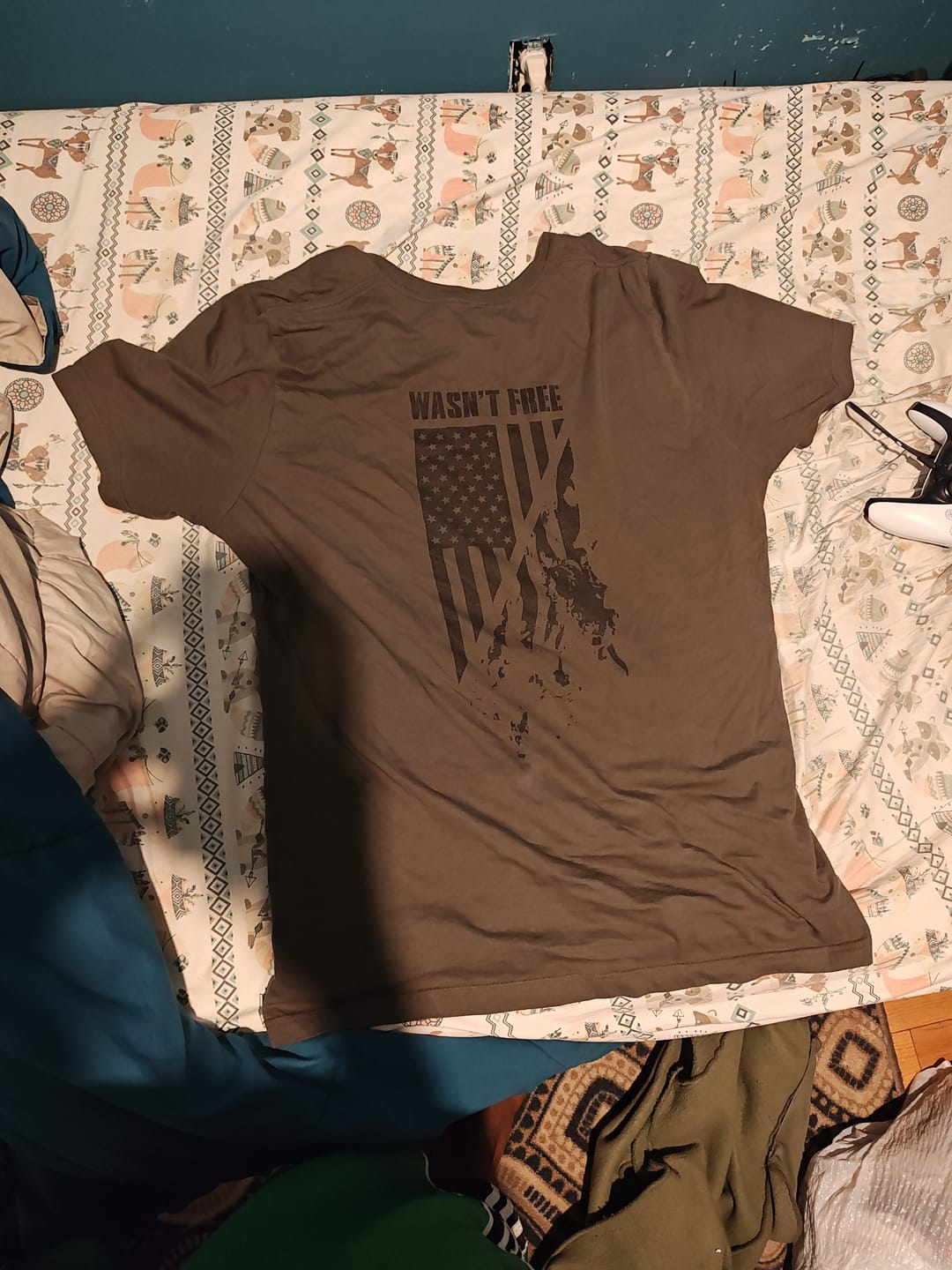 Customer photo review of Wasn't Free Shirt