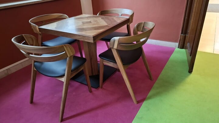 Customer photo review of Creo Walnut Dining Chair