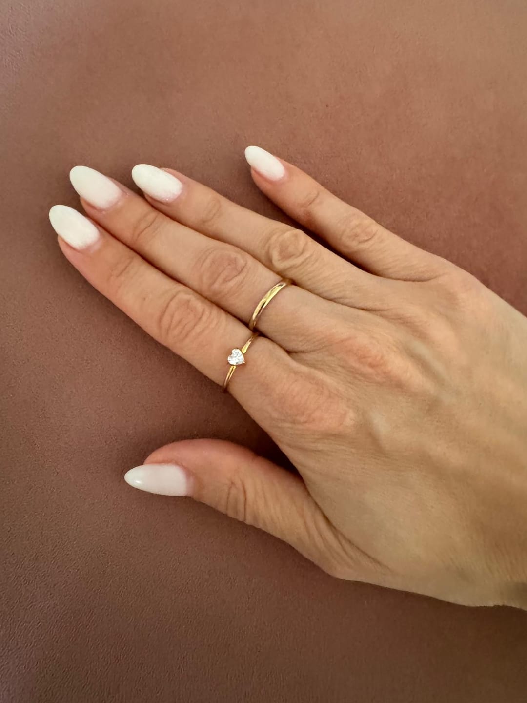 Customer photo review of Cute Heart Ring | 18K vergoldet