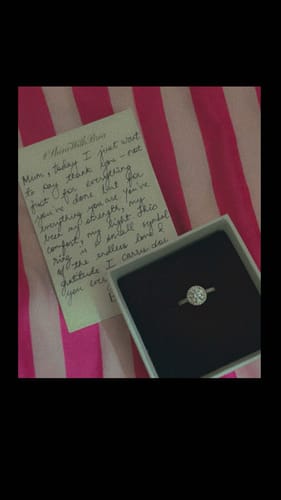Customer photo review of HALO RING - Fine Silver