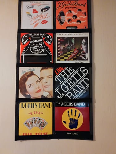 Customer photo review of 12" Vinyl Record Display Frame - LP Wall Storage