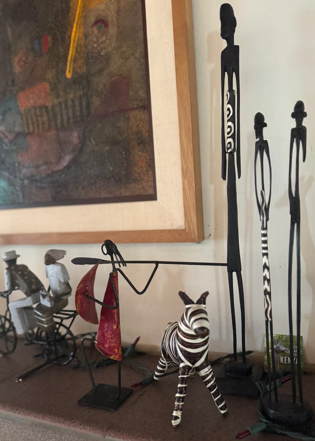 Customer photo review of Banana Fiber Zebra Sculpture
