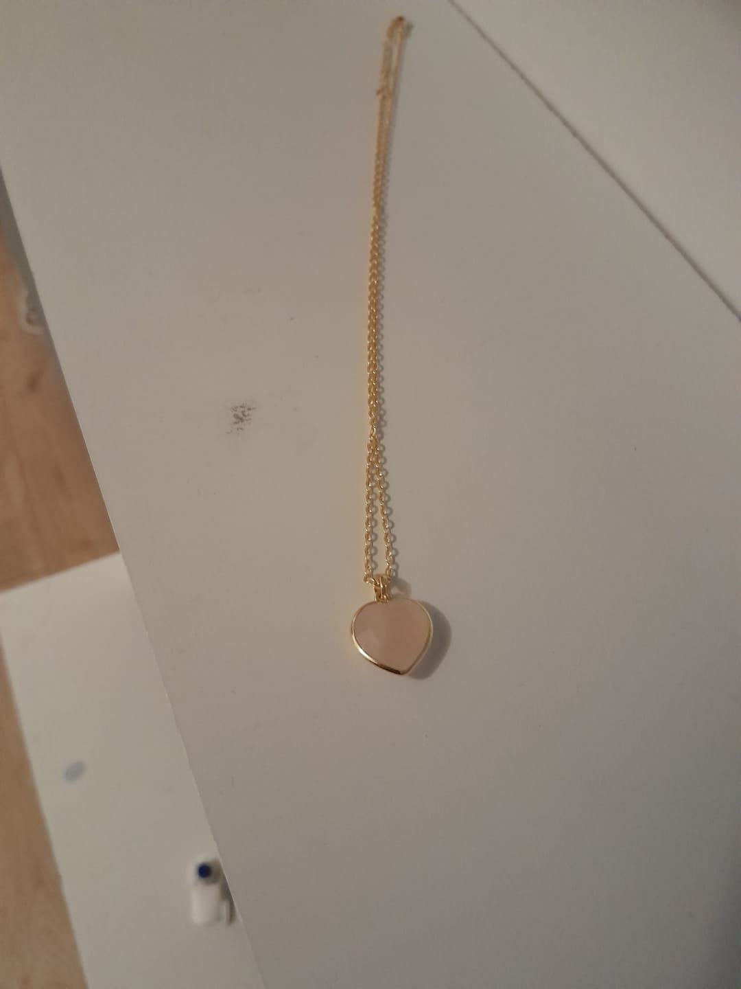 Customer photo review of Pendentif Coeur en Pierre Naturelle