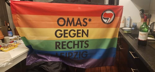 Customer photo review of Fahne inkl. Druck