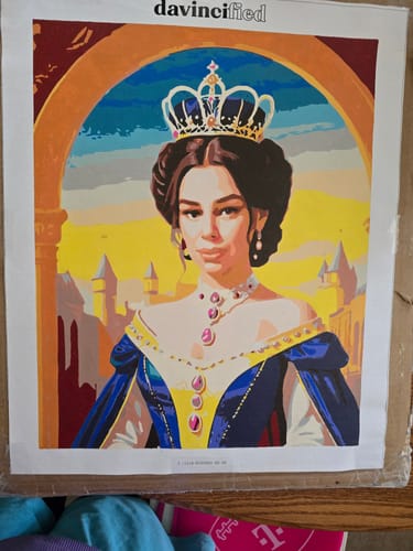 Customer photo review of "Royale Queen" Paint by Numbers Kit