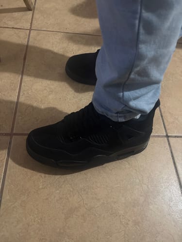 Customer photo review of Jordan 4 Retro Black Cat  (2020)