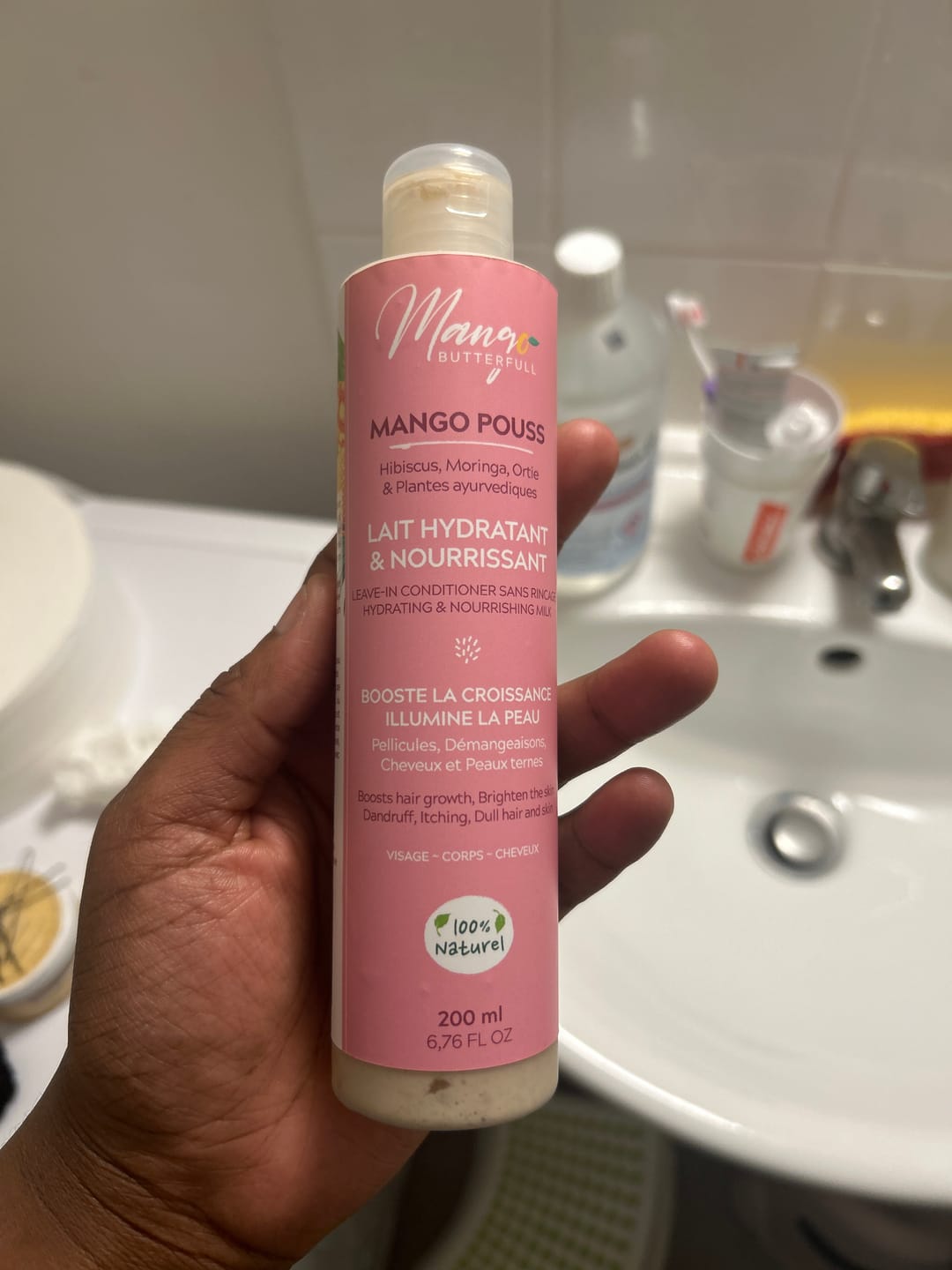 Customer photo review of Lait hydratant et nourrissant - POUSS