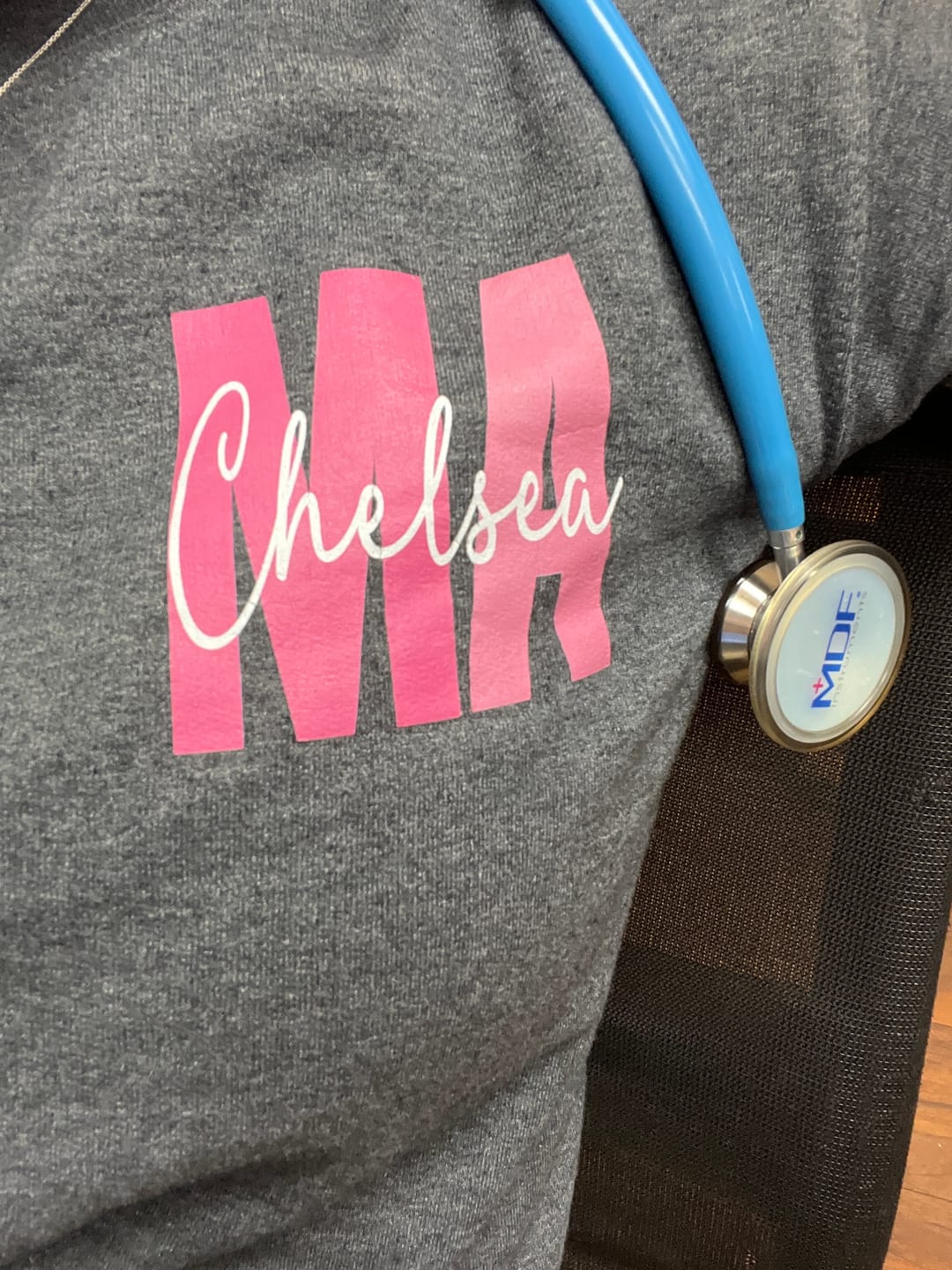 Customer photo review of Personalized Sweatshirt | Blue or Pink Certifications