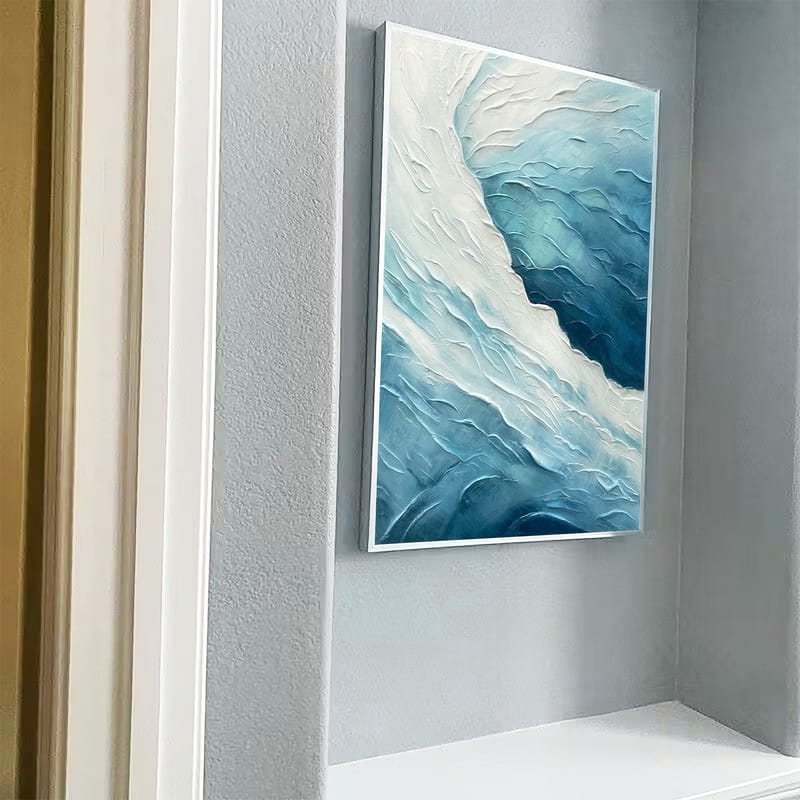 Customer photo review of Ocean Textured Painting Canvas #OP018