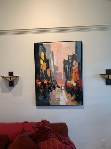 Customer review photo for COLORFUL PAINTING #CA169