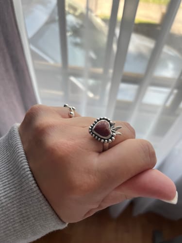 Customer photo review of Anillo Detente Jaspe Rojo