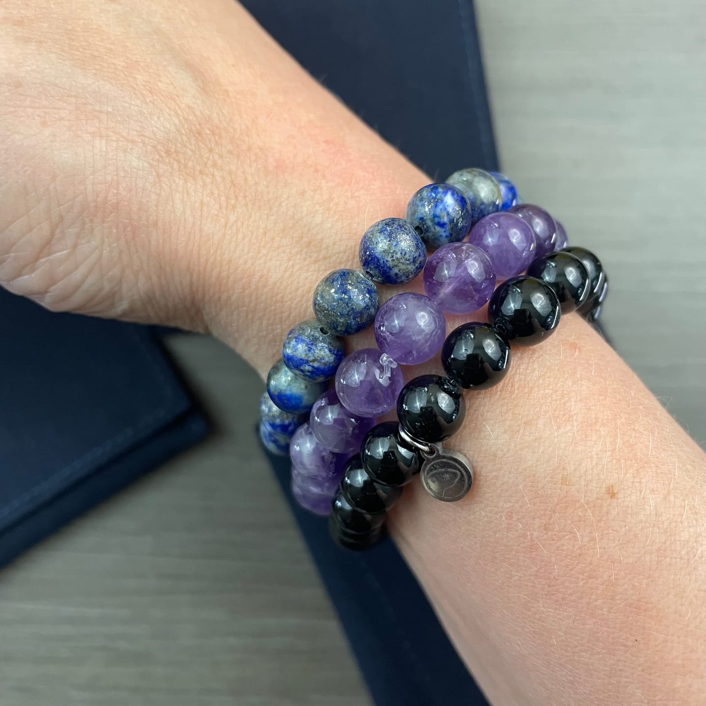 Customer photo review of Lapis Lazuli Bracelet