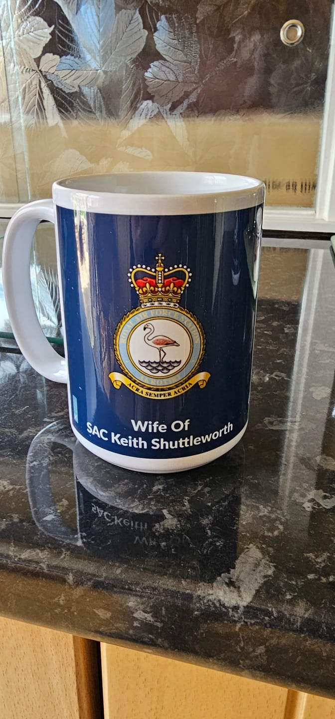 Customer photo review of Personalised RAF Mug