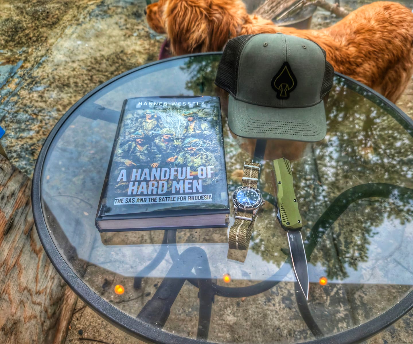Customer photo review of The W.O.E. Spearhead Trucker Hat