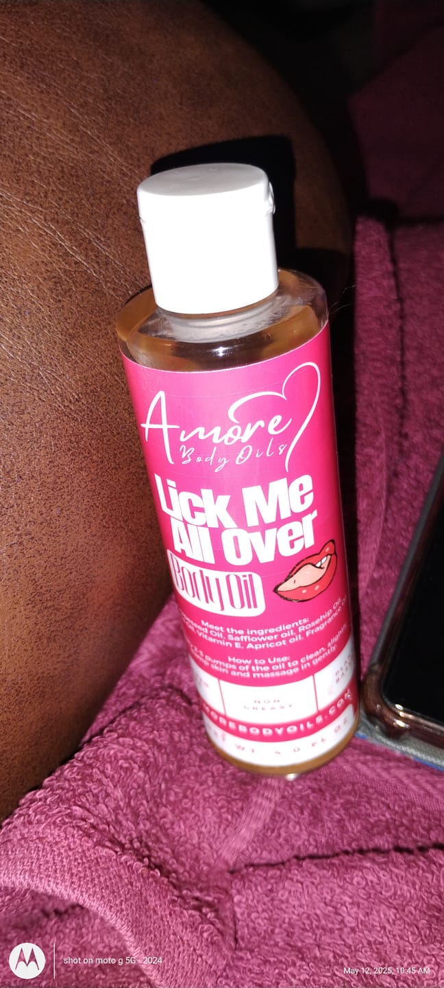 Customer photo review of Lick Me All Over - Body Oil
