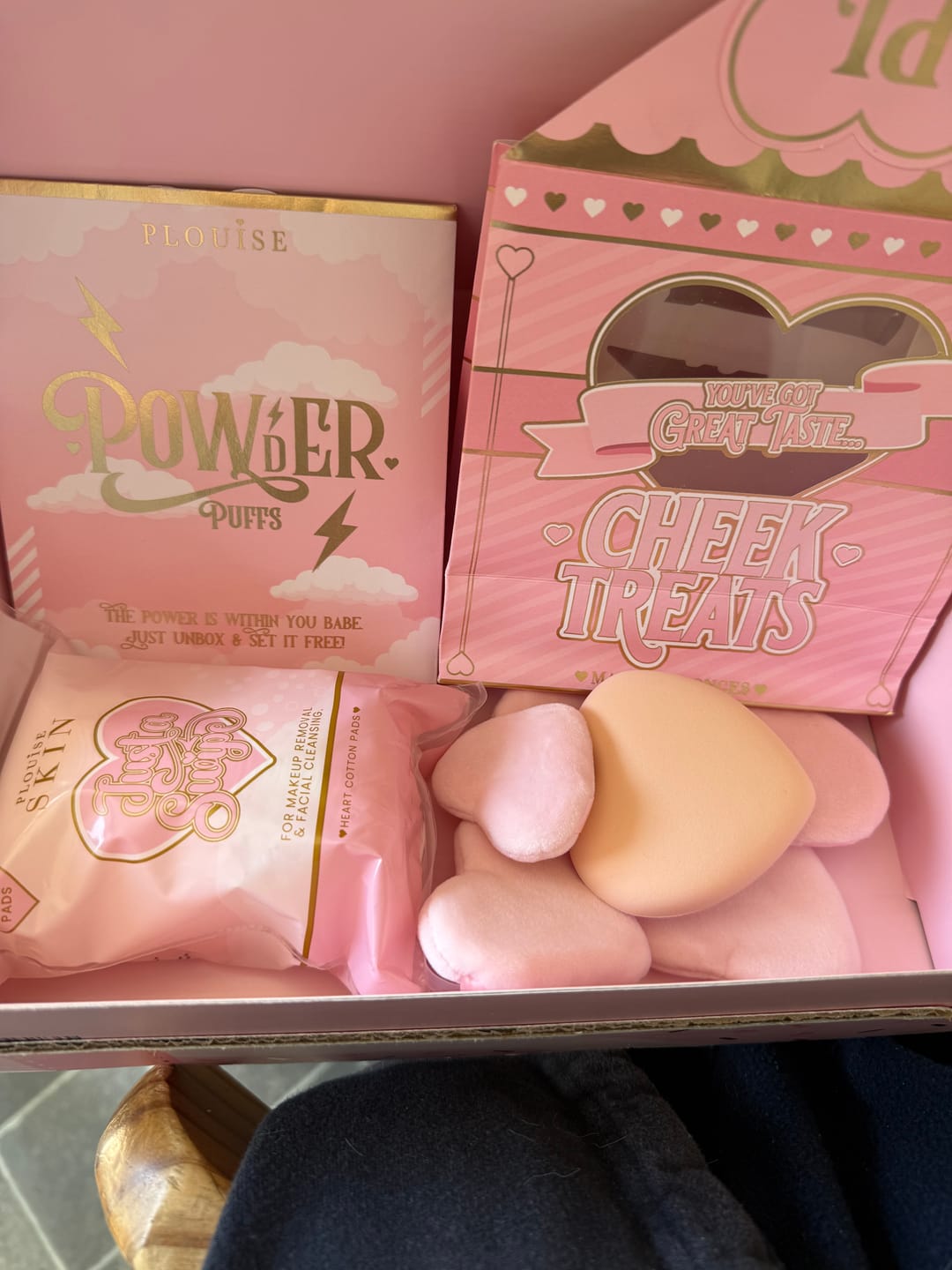 Customer photo review of P.Louise Cheek Treats Powder Puffs & Makeup Sponges