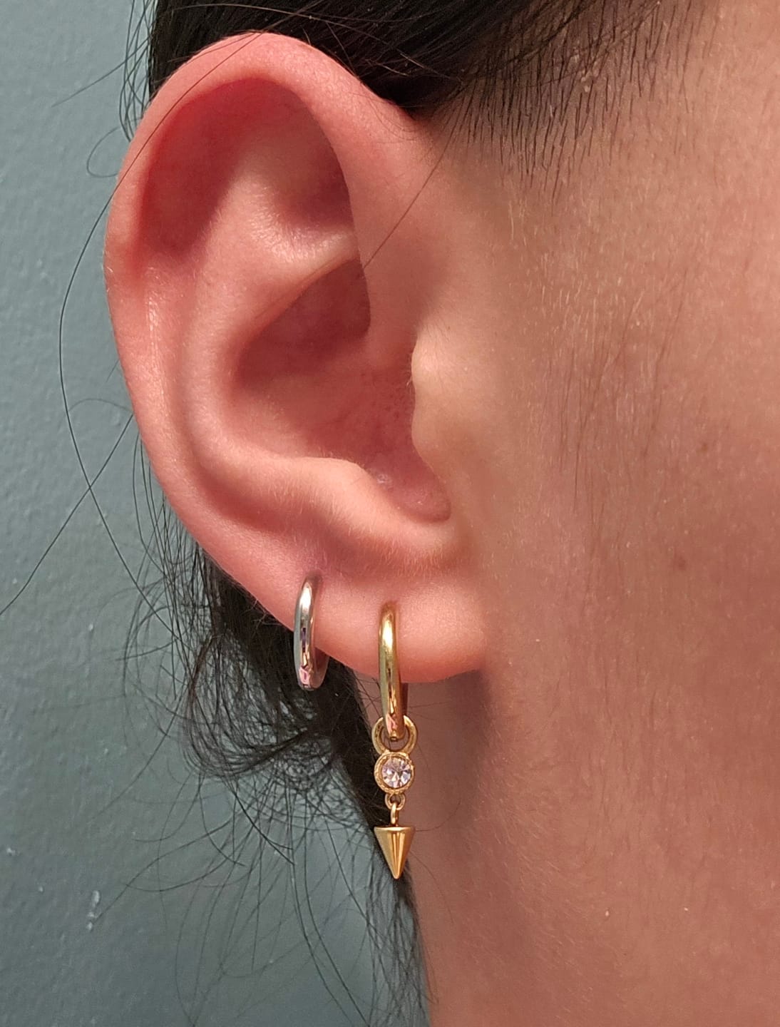Customer photo review of Baby Dagger Charm