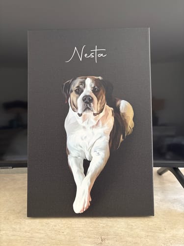 Customer photo review of Pet Art Canvas Wrap