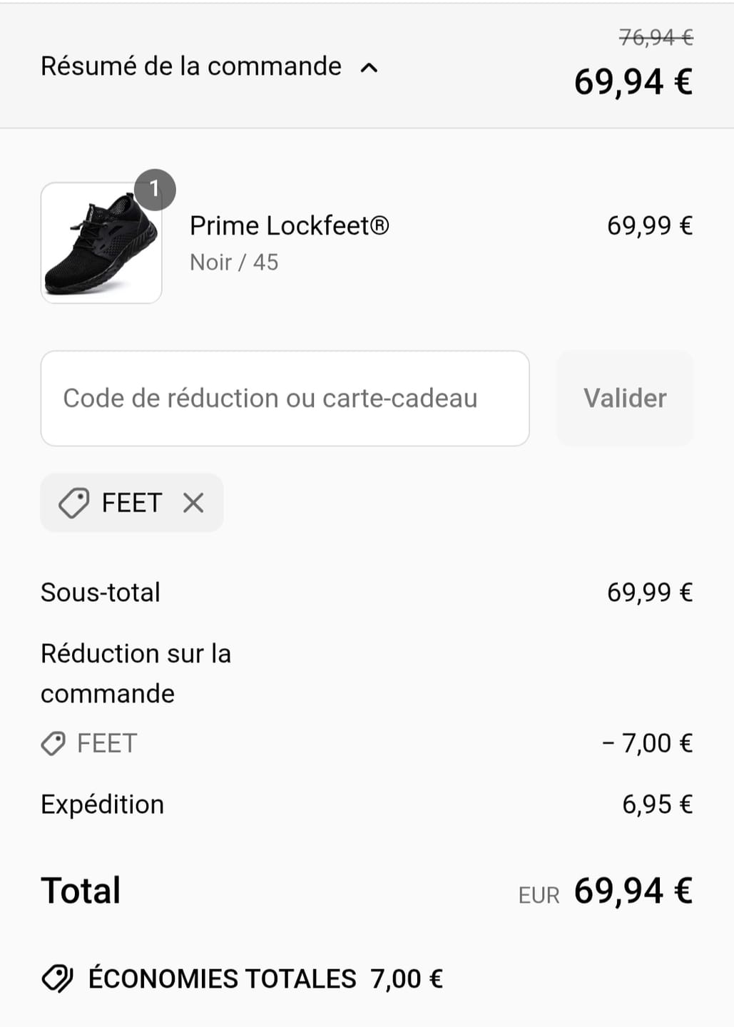 Customer photo review of Prime Lockfeet®