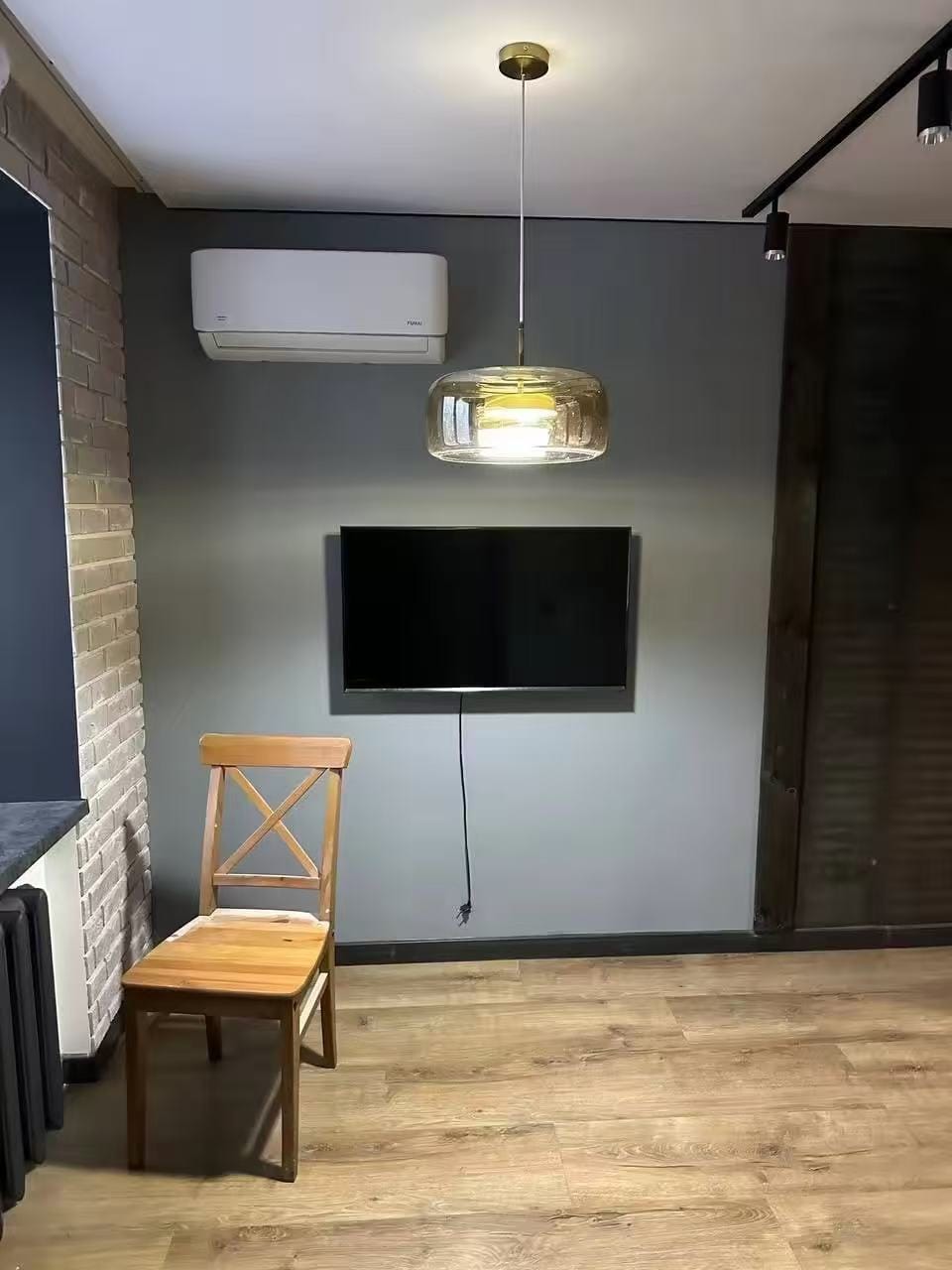 Customer photo review of WOMO Drum Blown Glass Pendant Light-WM2145