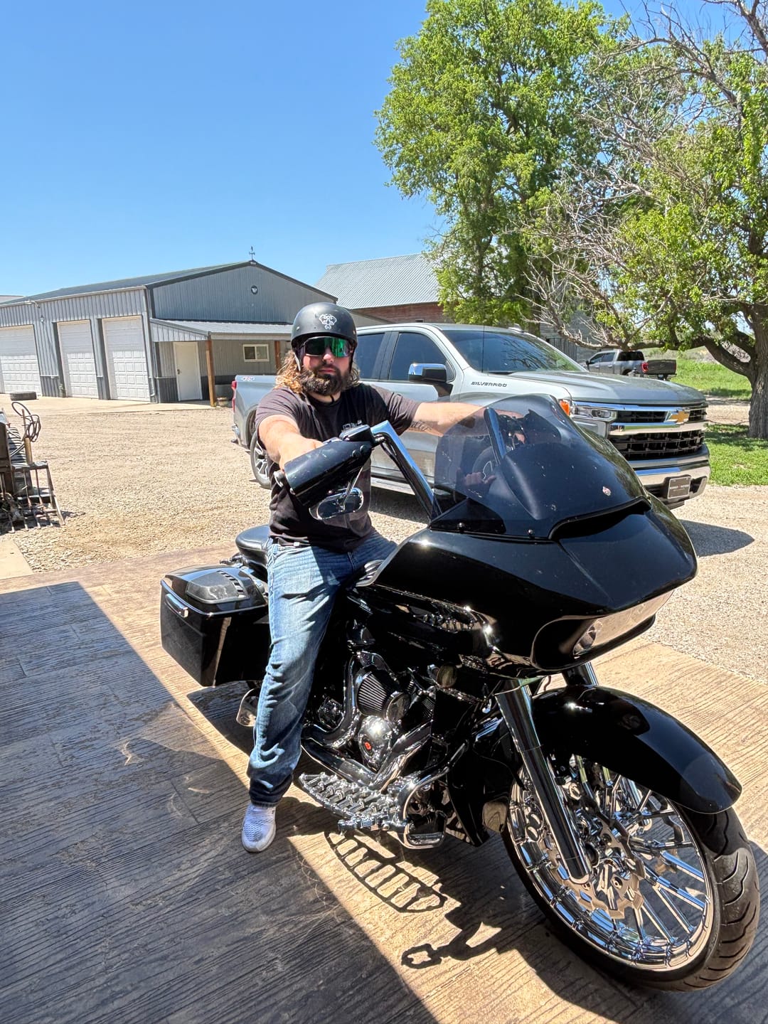 Customer photo review of Baseball Cap STYLE DOT Motorcycle Helmet