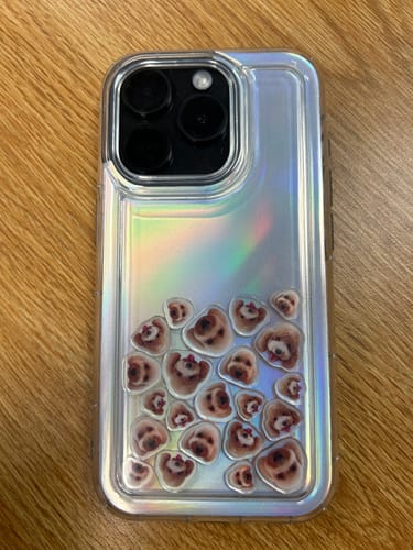 Customer photo review of Shaker Case™ with Custom Charms