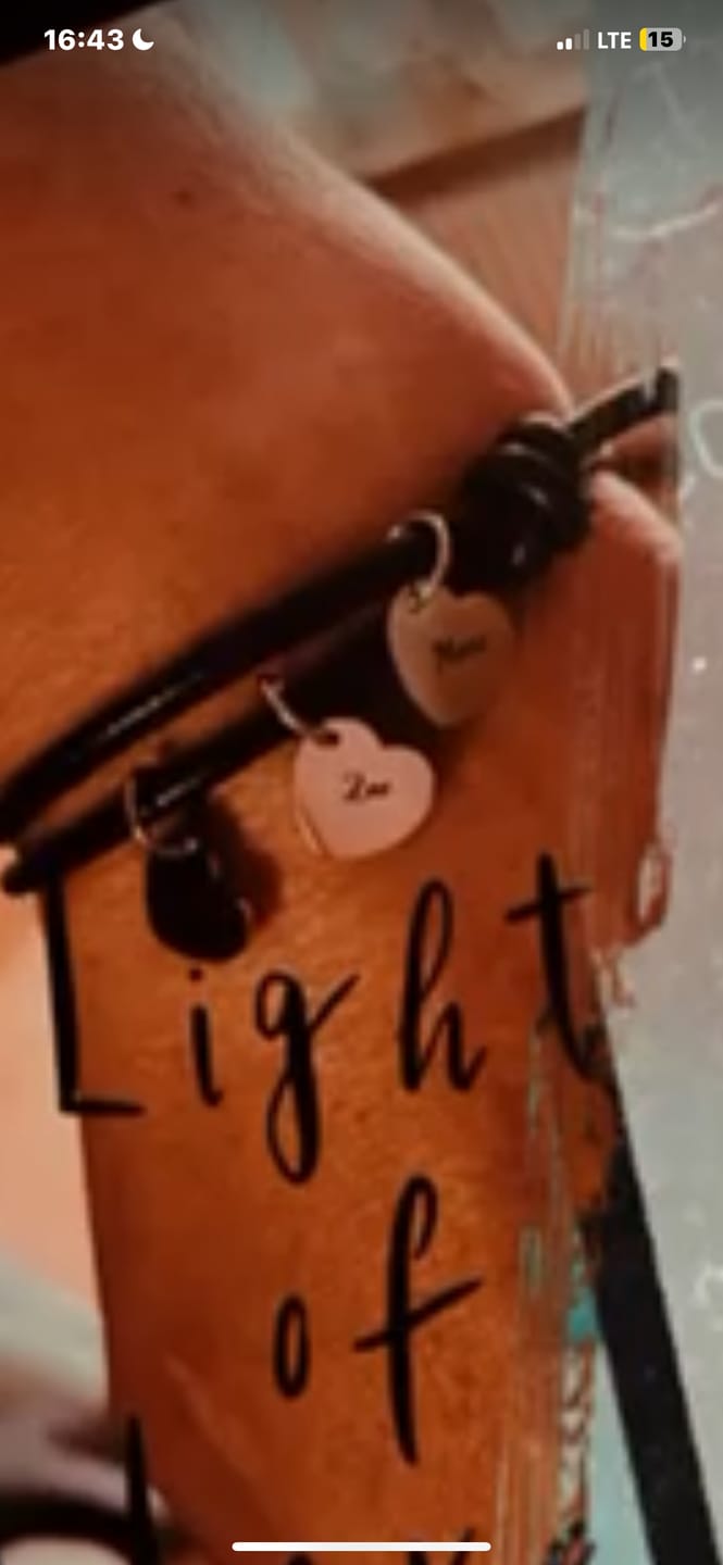 Customer photo review of Meine Liebsten - Familien-Lederarmband