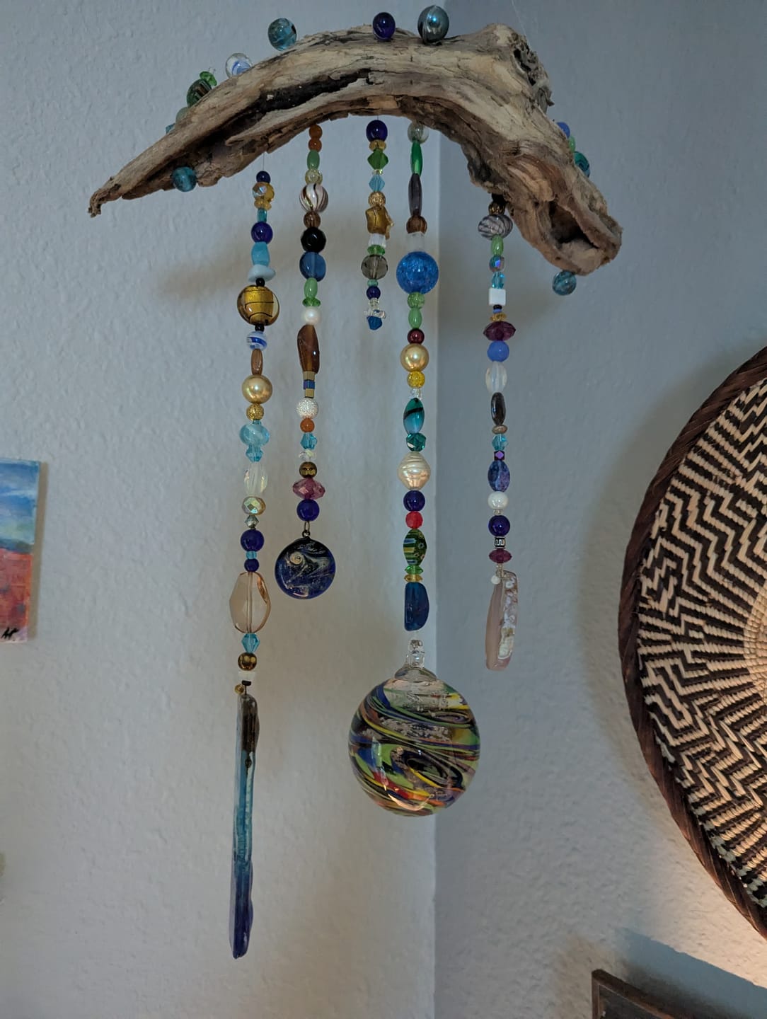 Customer photo review of Rainbow Confetti Orb with Cremation Ashes