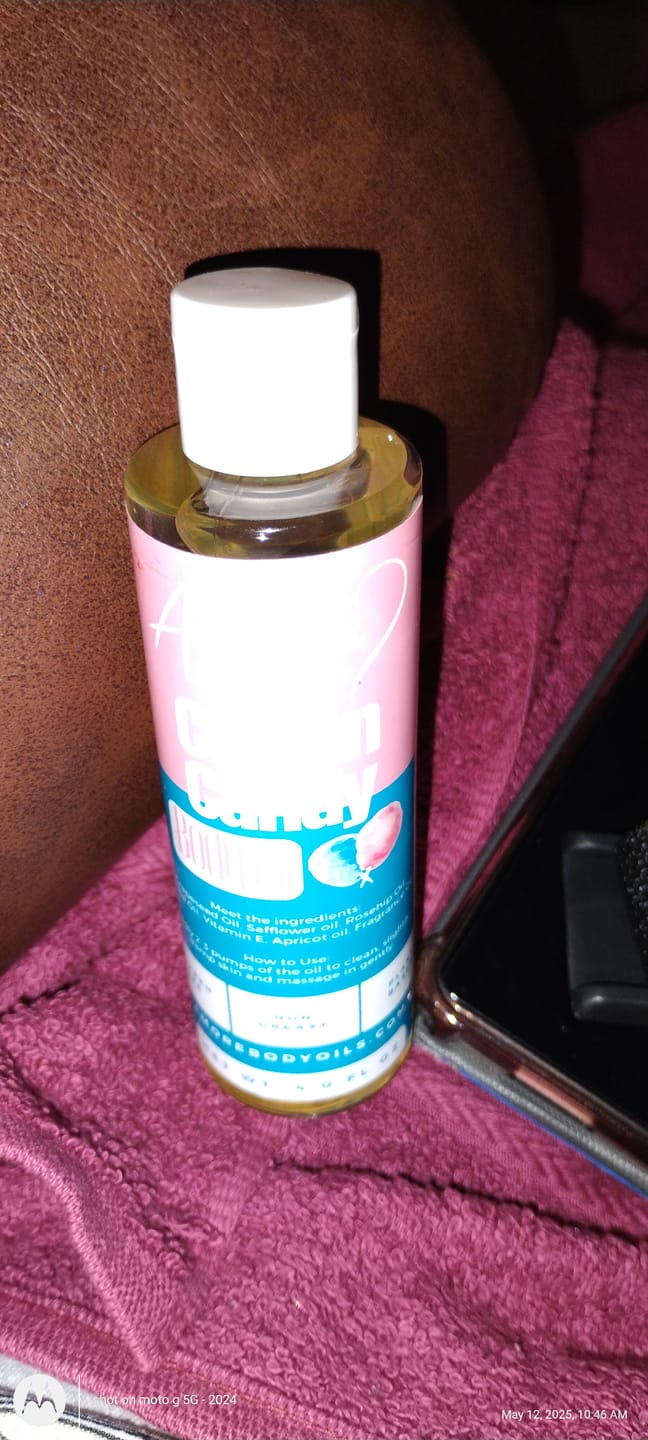 Customer photo review of Cotton Candy - Body Oil