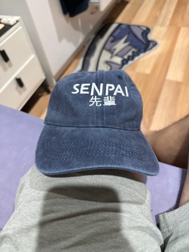 Customer photo review of Senpai Vintage Cap - Blue