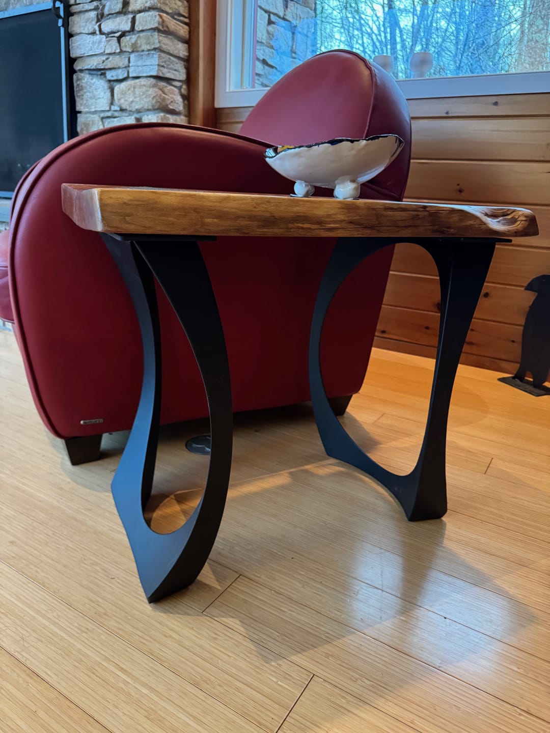 Customer photo review of End Table Legs 218 Cleo 20H Unique Metal Furniture